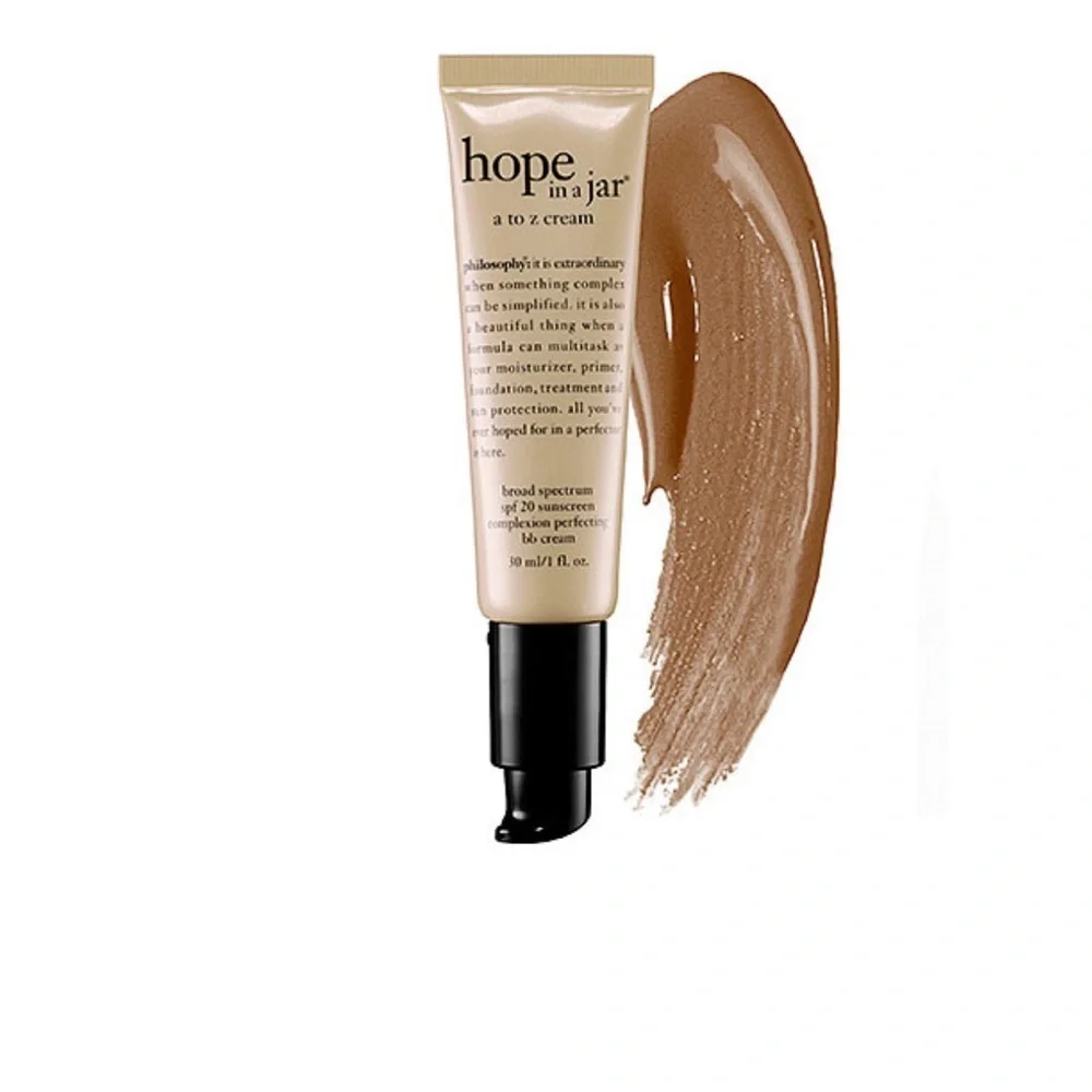 PHILOSOPHY HOPE IN A JAR A-Z COMPLEXION PERFECT BB CREAM SPF 20 TAN TO DEEP 1 OZ